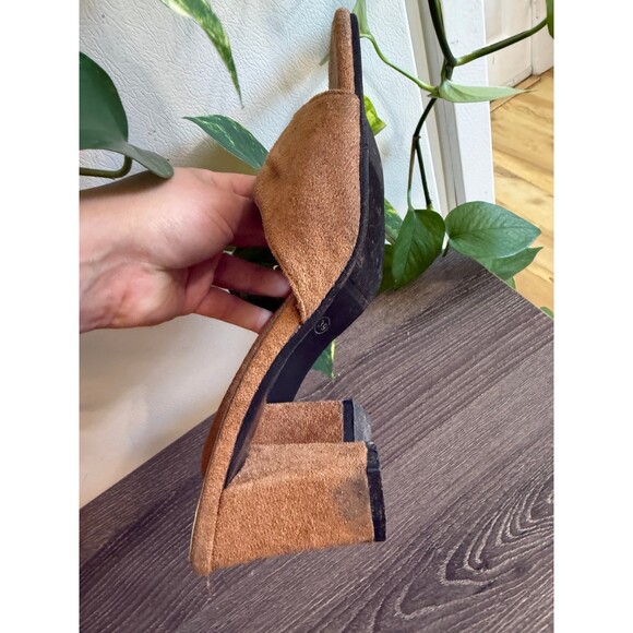 Women’s size 8 Brown peep toe heels - Picture 6 of 9